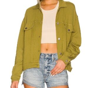 Monrow Supersoft Jacket Small S in Color “Willow”